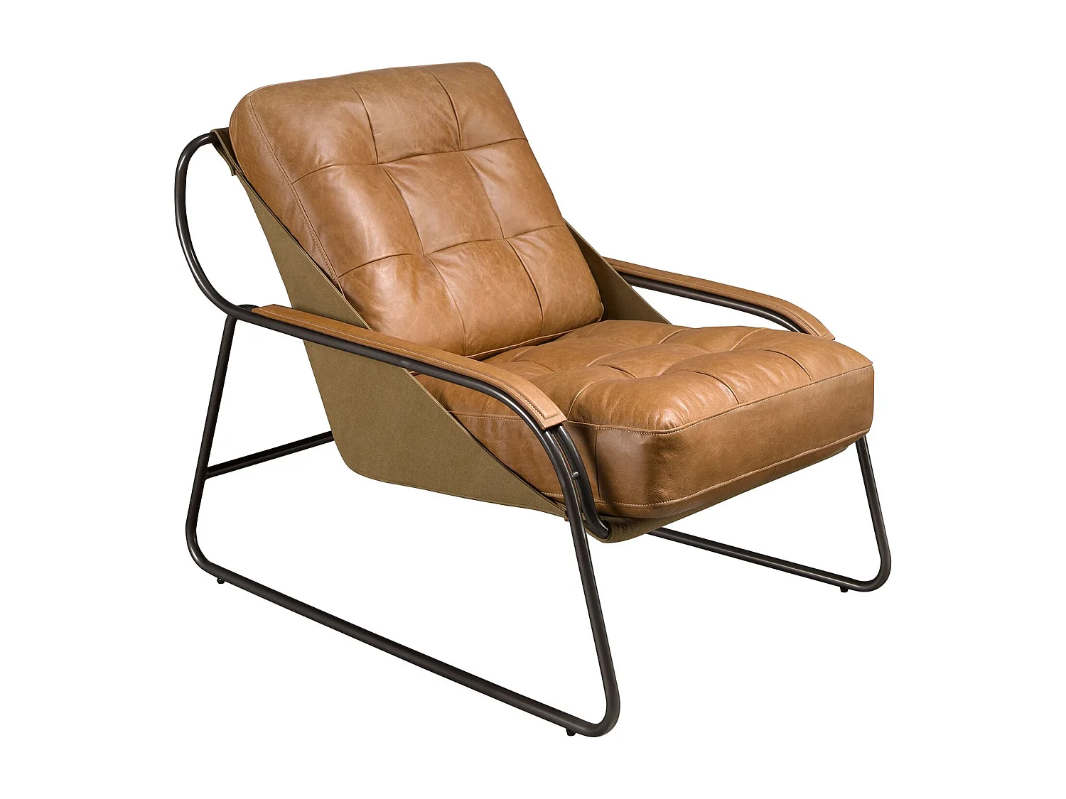 Bruine leren fauteuil 5155 ANGEL CERDA