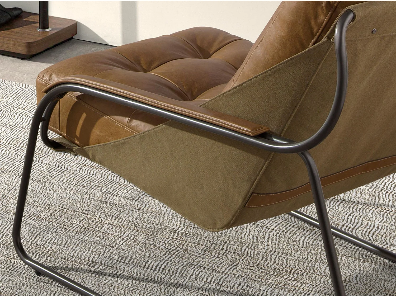 Bruine leren fauteuil 5155 ANGEL CERDA