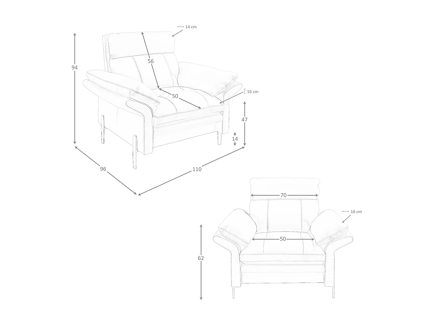 Brauner Ledersessel 5173 ANGEL CERDA