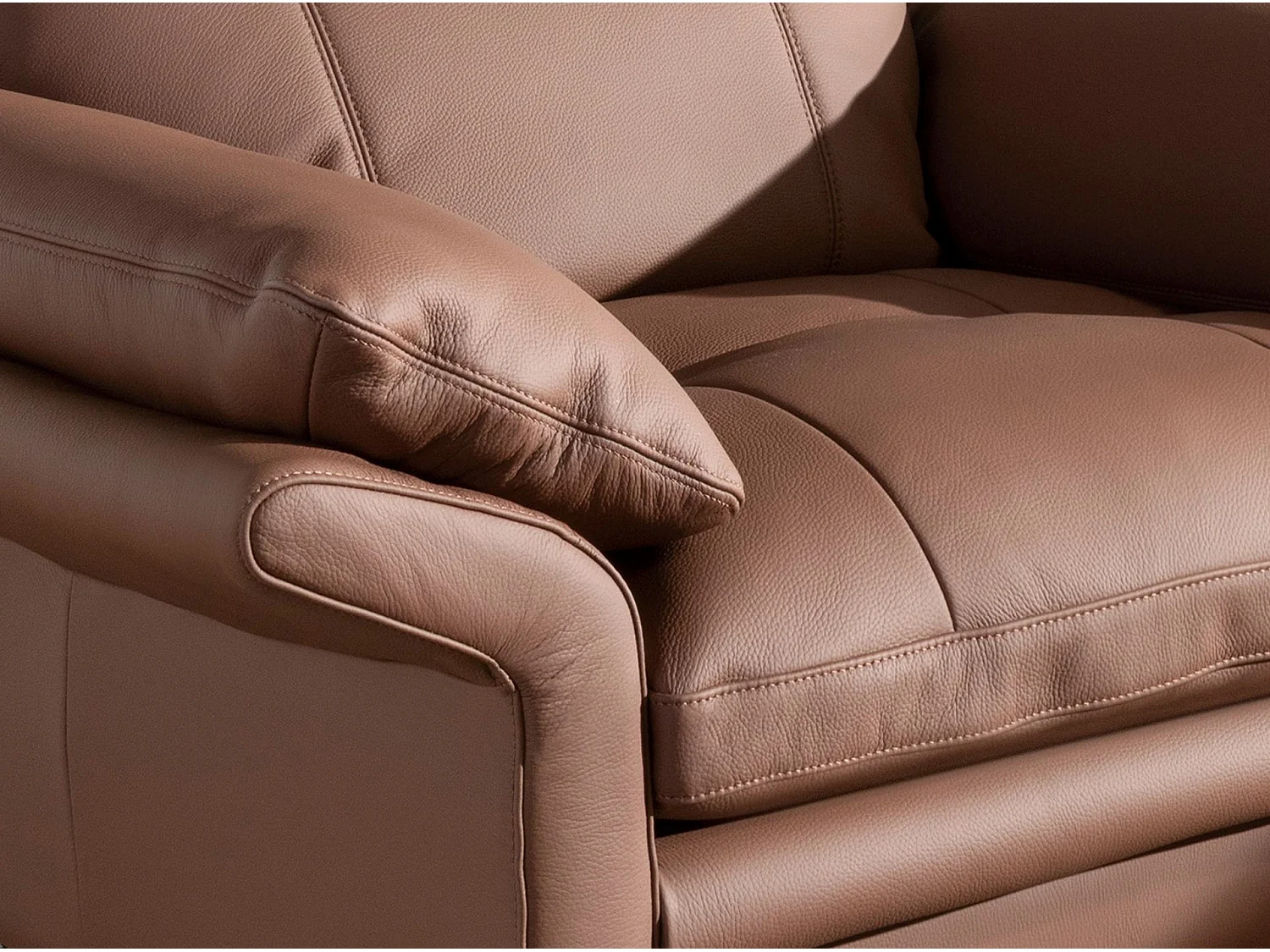 Fauteuil en cuir marron 5173 ANGEL CERDA