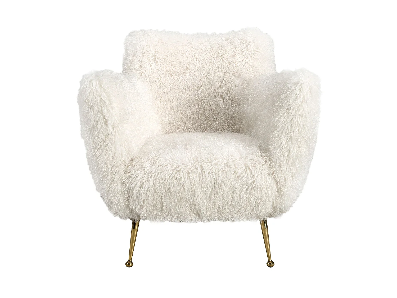 White long pile fabric armchair 5191 ANGEL CERDA