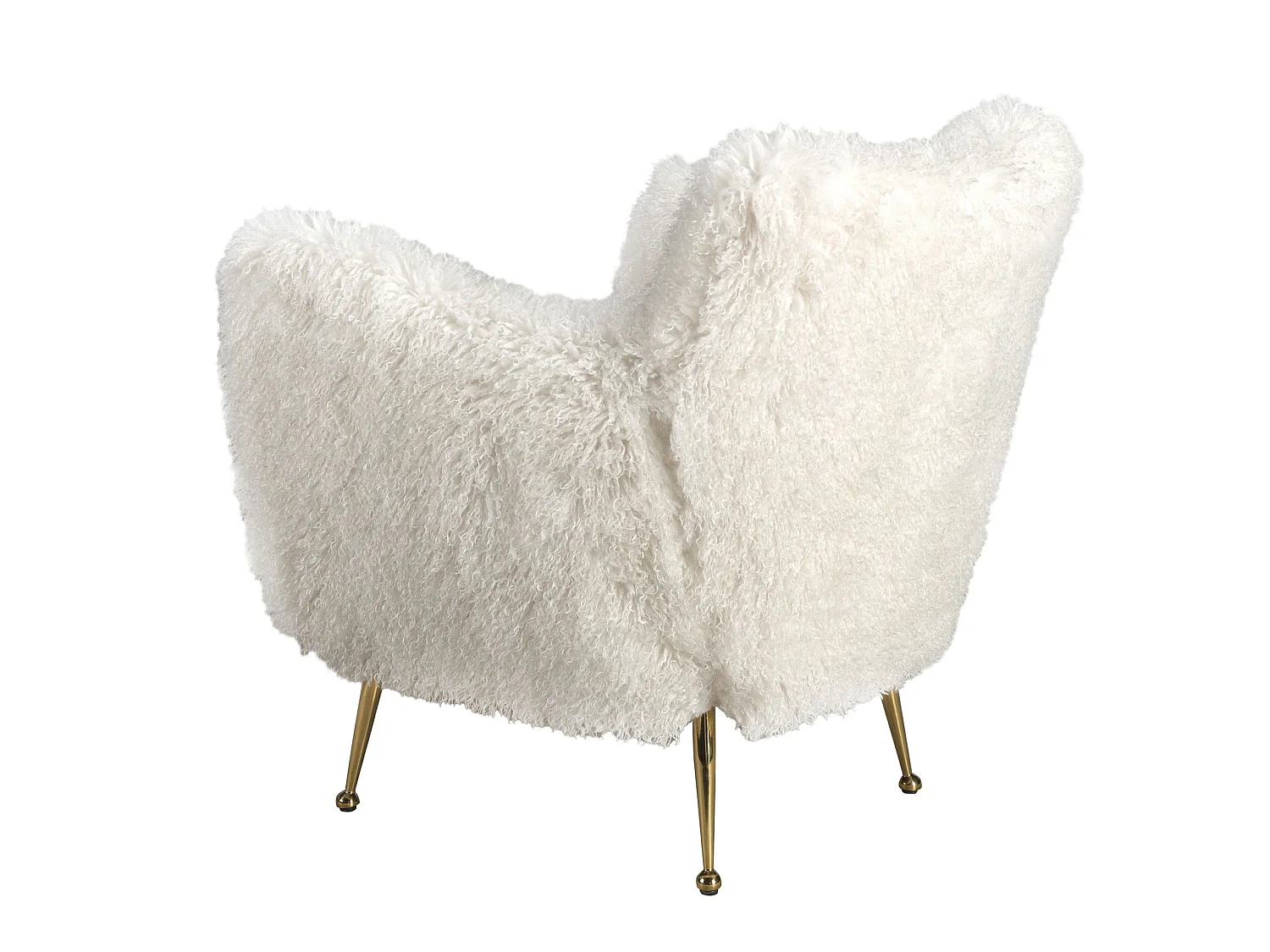 White long pile fabric armchair 5191 ANGEL CERDA