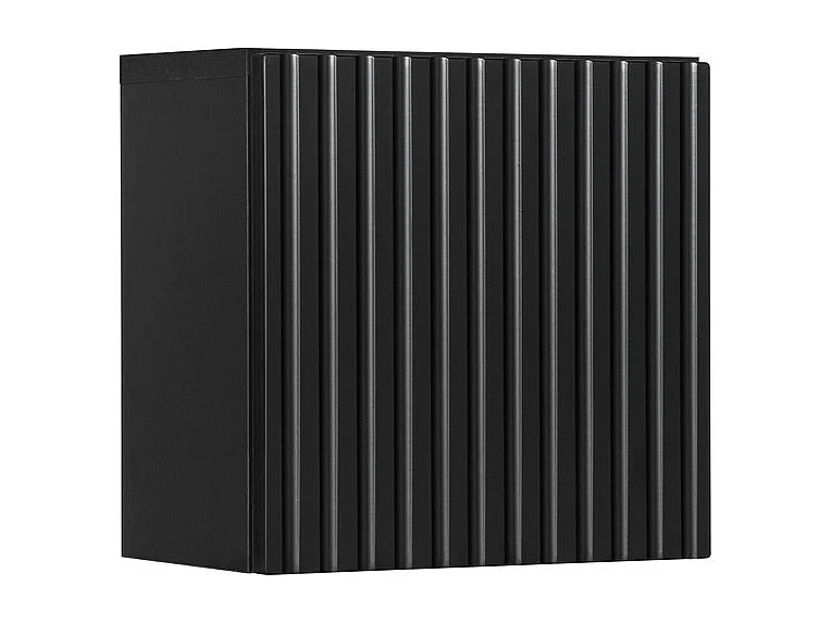 Mobile alto per il bagno VANO – 1 porta – Nero opaco – L30 × P18 × H30 cm – Da appendere