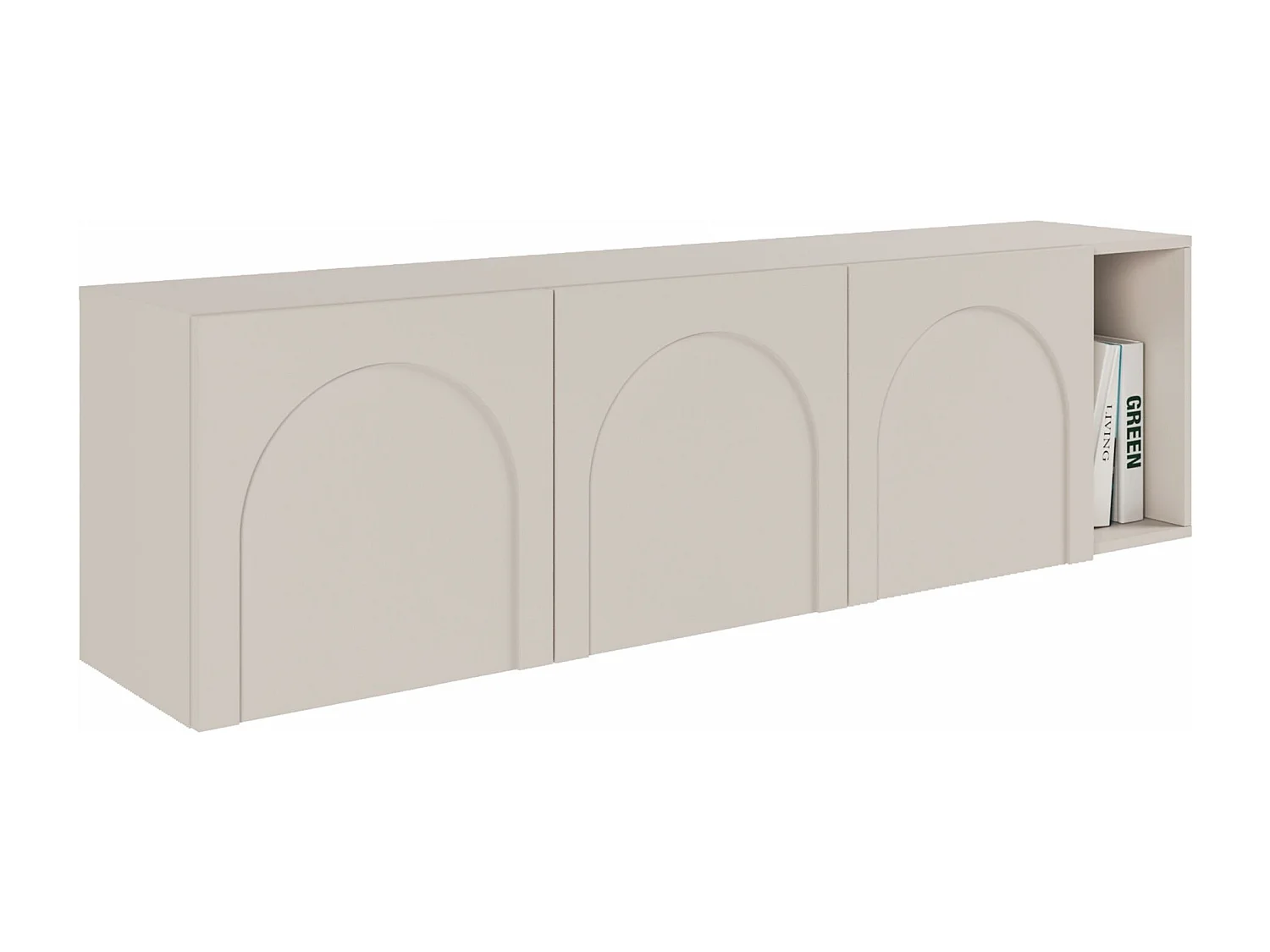 Meuble TV à 3 portes - 175 cm - gris cachemire - ARKADIA