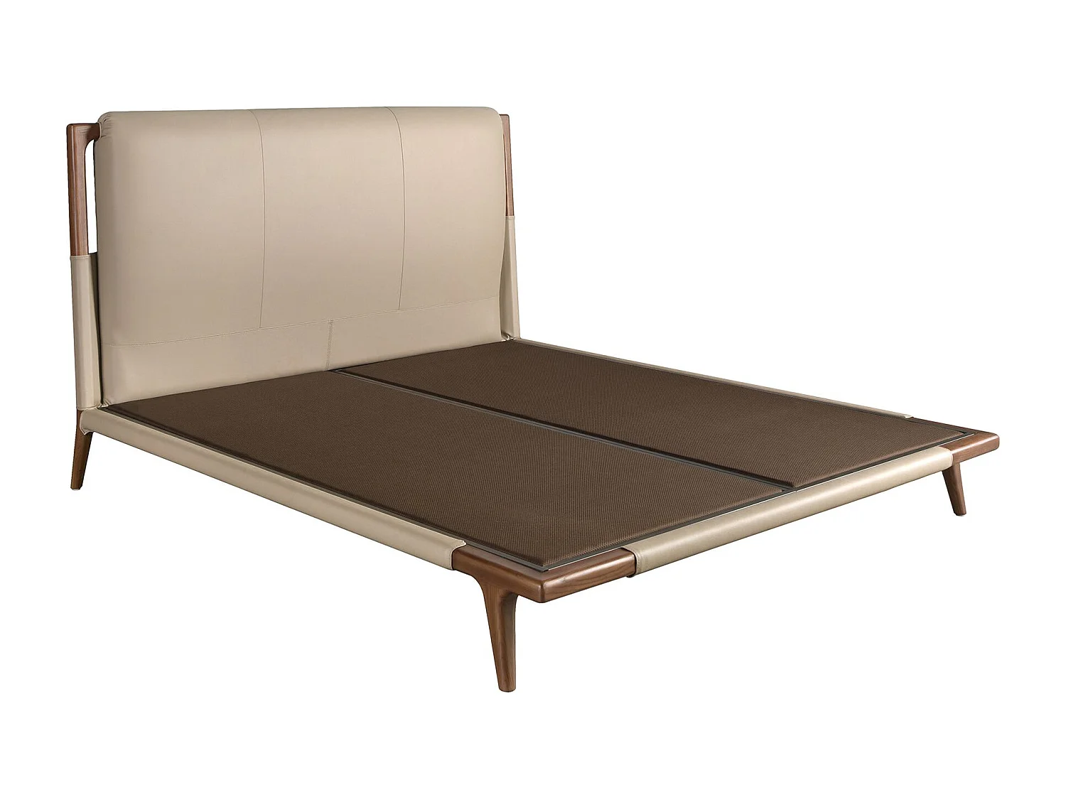 Lit en similicuir couleur vison 7194 ANGEL CERDA