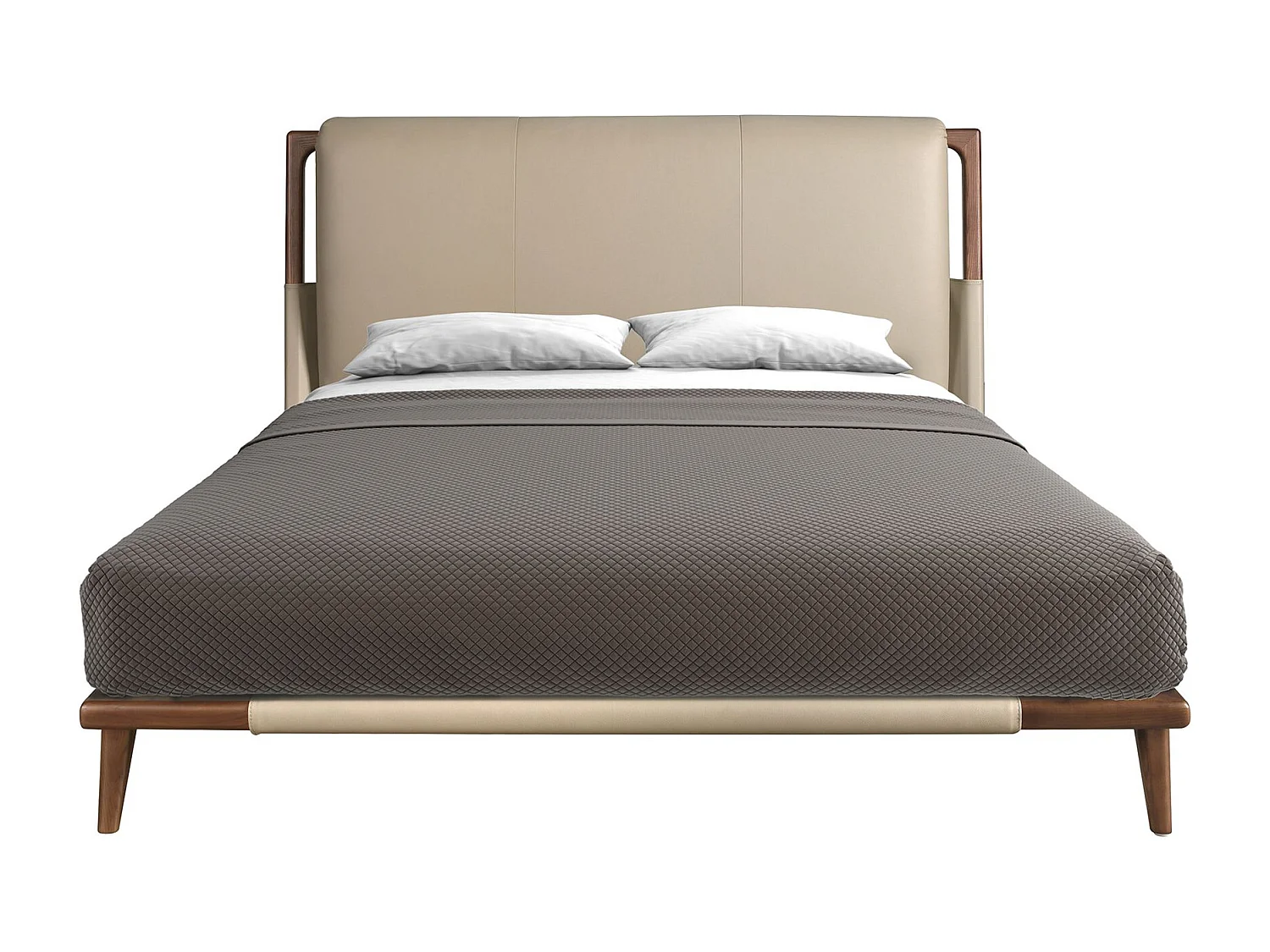 Lit en similicuir couleur vison 7194 ANGEL CERDA