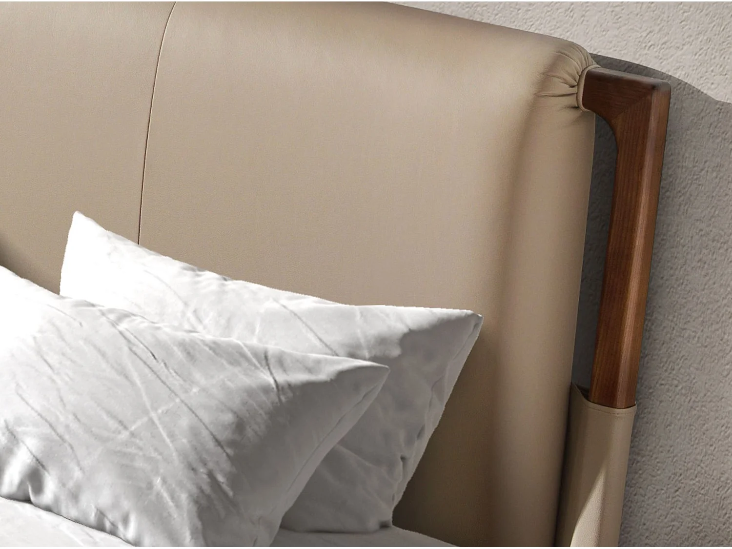 Lit en similicuir couleur vison 7194 ANGEL CERDA