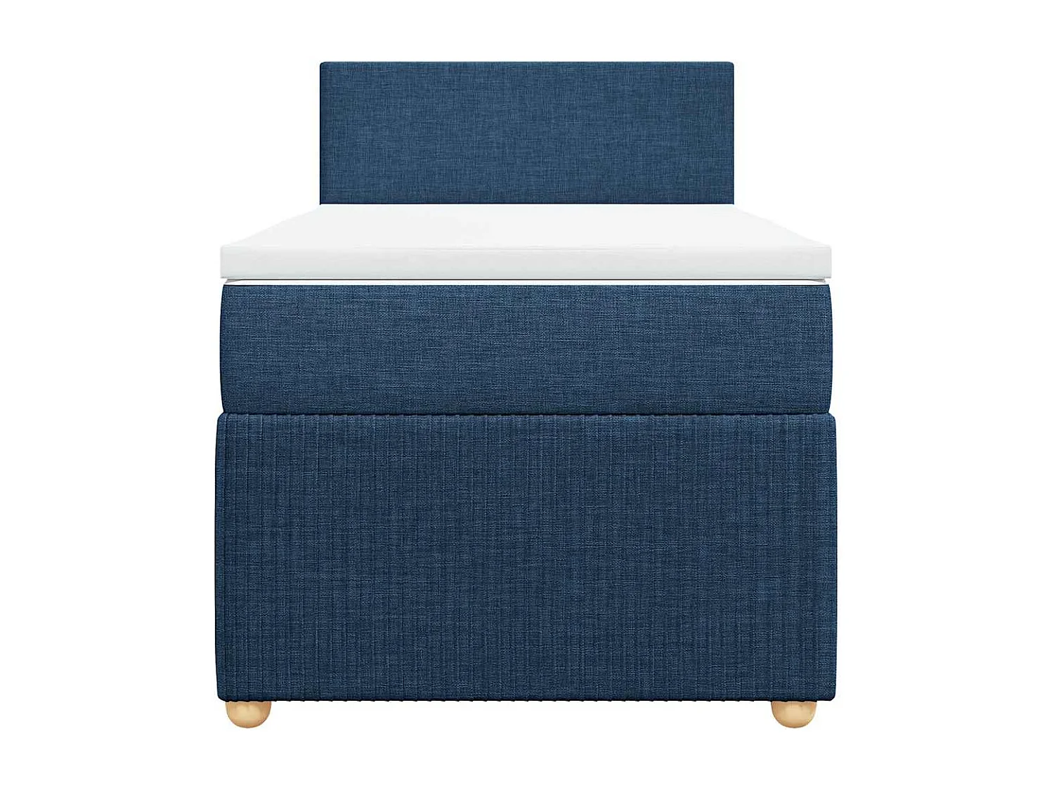 Cama de solteiro-Cama de adulto-Cama com molas/colchão 90x200cm tecido azul SHL115716