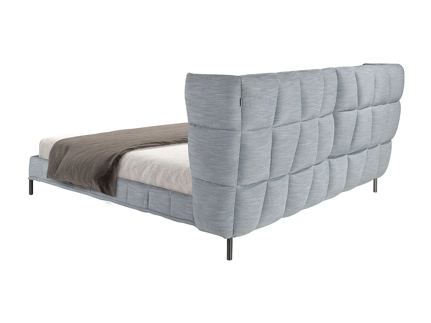 Lit en tissu gris-bleu clair 7211 ANGEL CERDA