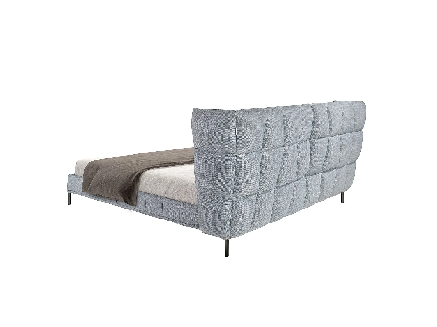 Leicht bläulich-graues Stoffbett 7211 ANGEL CERDA