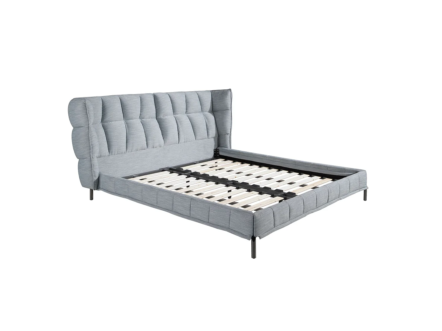Letto in tessuto grigio-bluastro chiaro 7211 ANGEL CERDA