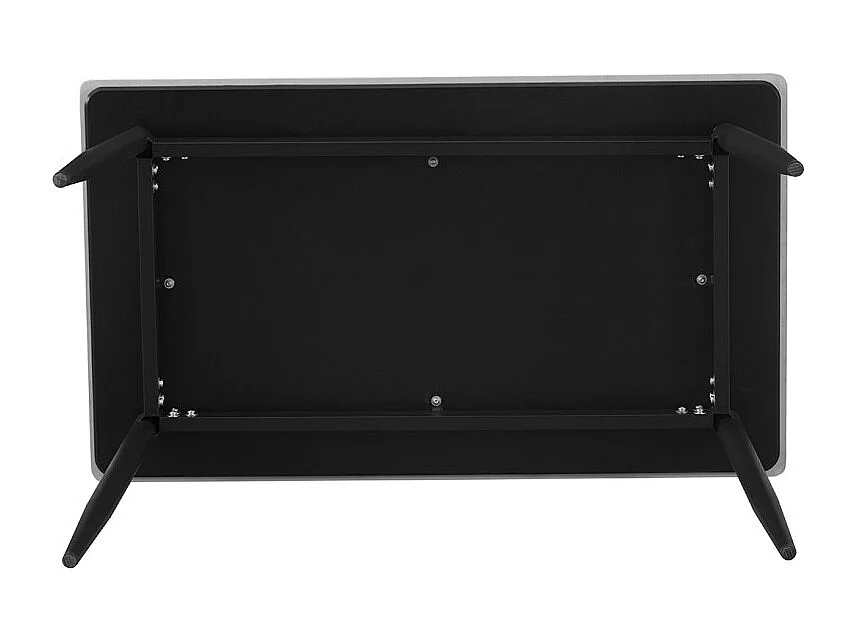 Table à manger GRANVIA – 140x80 cm effet ardoise et pieds métal