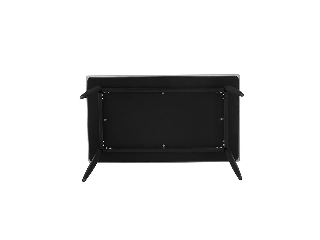Eettafel GRANVIA – 140x80 cm leisteen effect en metalen poten
