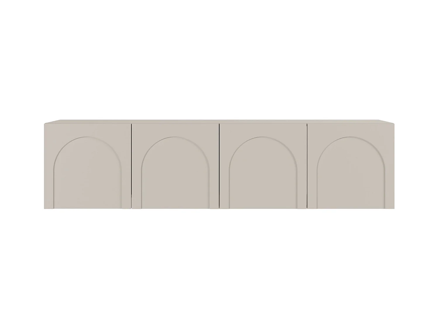 Meuble TV à 4 portes - 200 cm - gris cachemire - ARKADIA