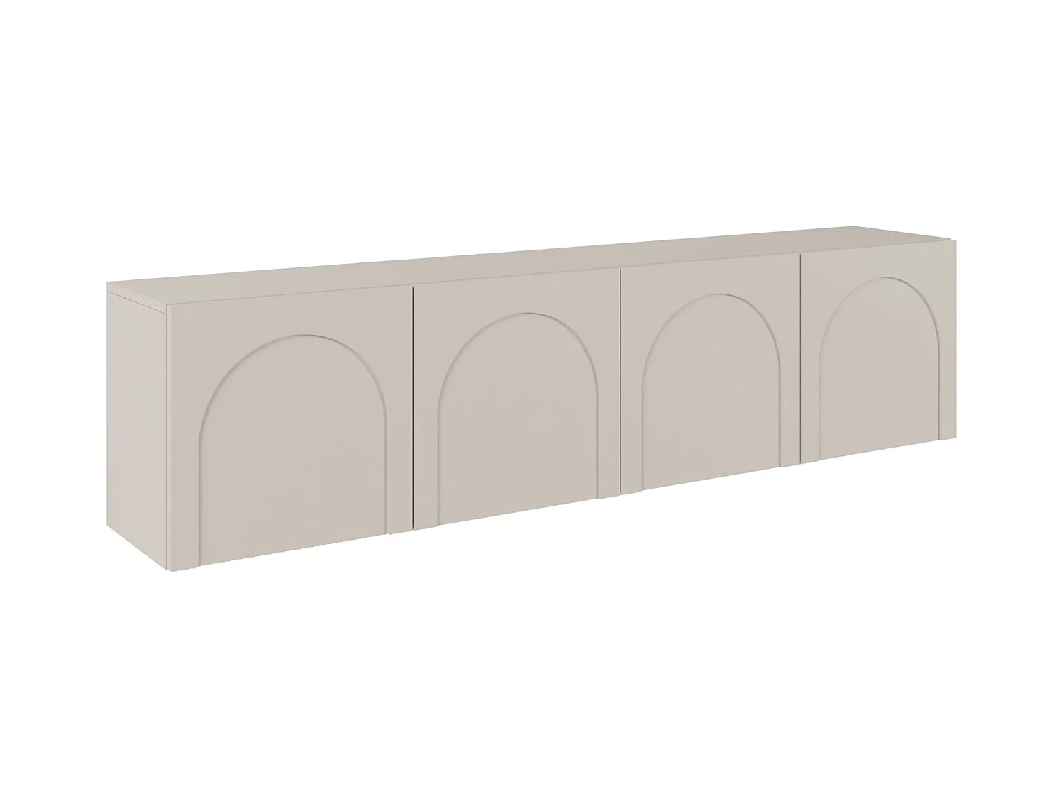 Meuble TV à 4 portes - 200 cm - gris cachemire - ARKADIA