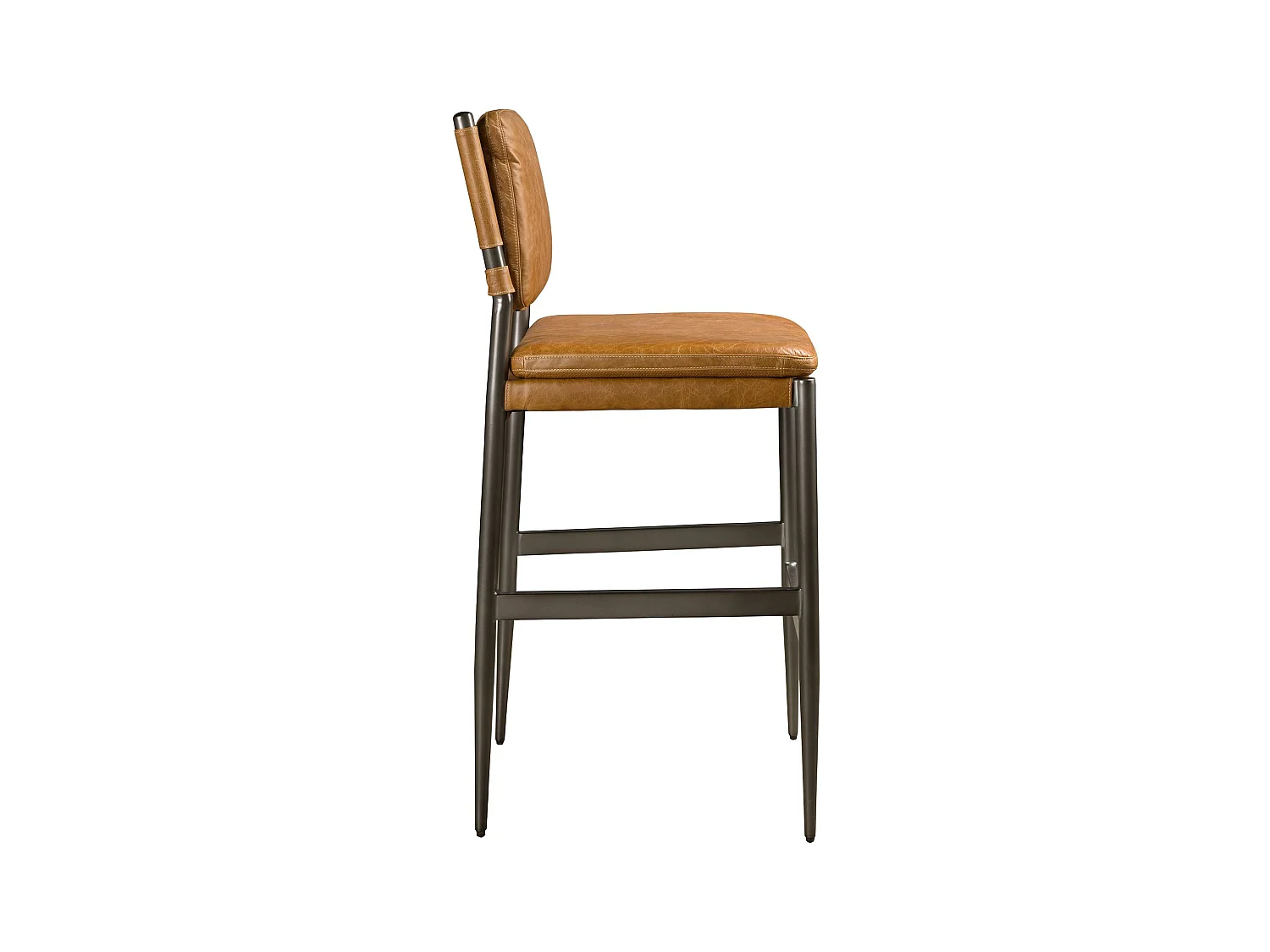 Tabouret en cuir marron 4167 ANGEL CERDA