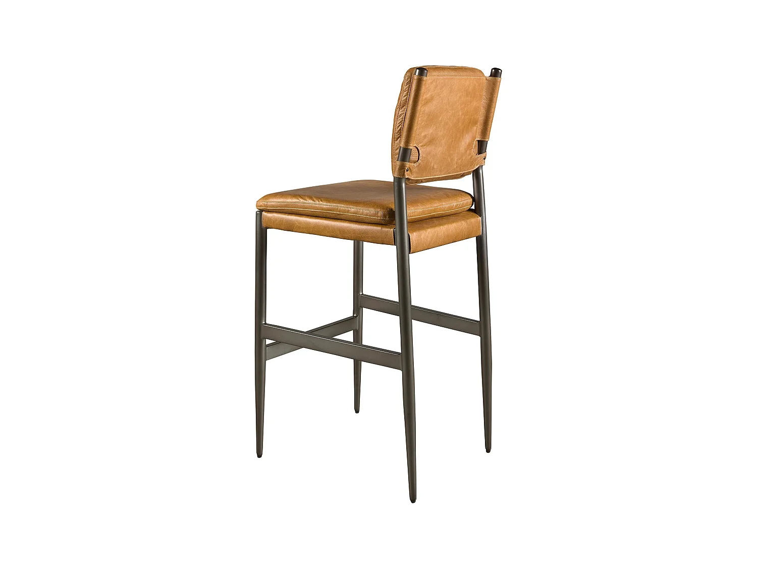 Tabouret en cuir marron 4167 ANGEL CERDA