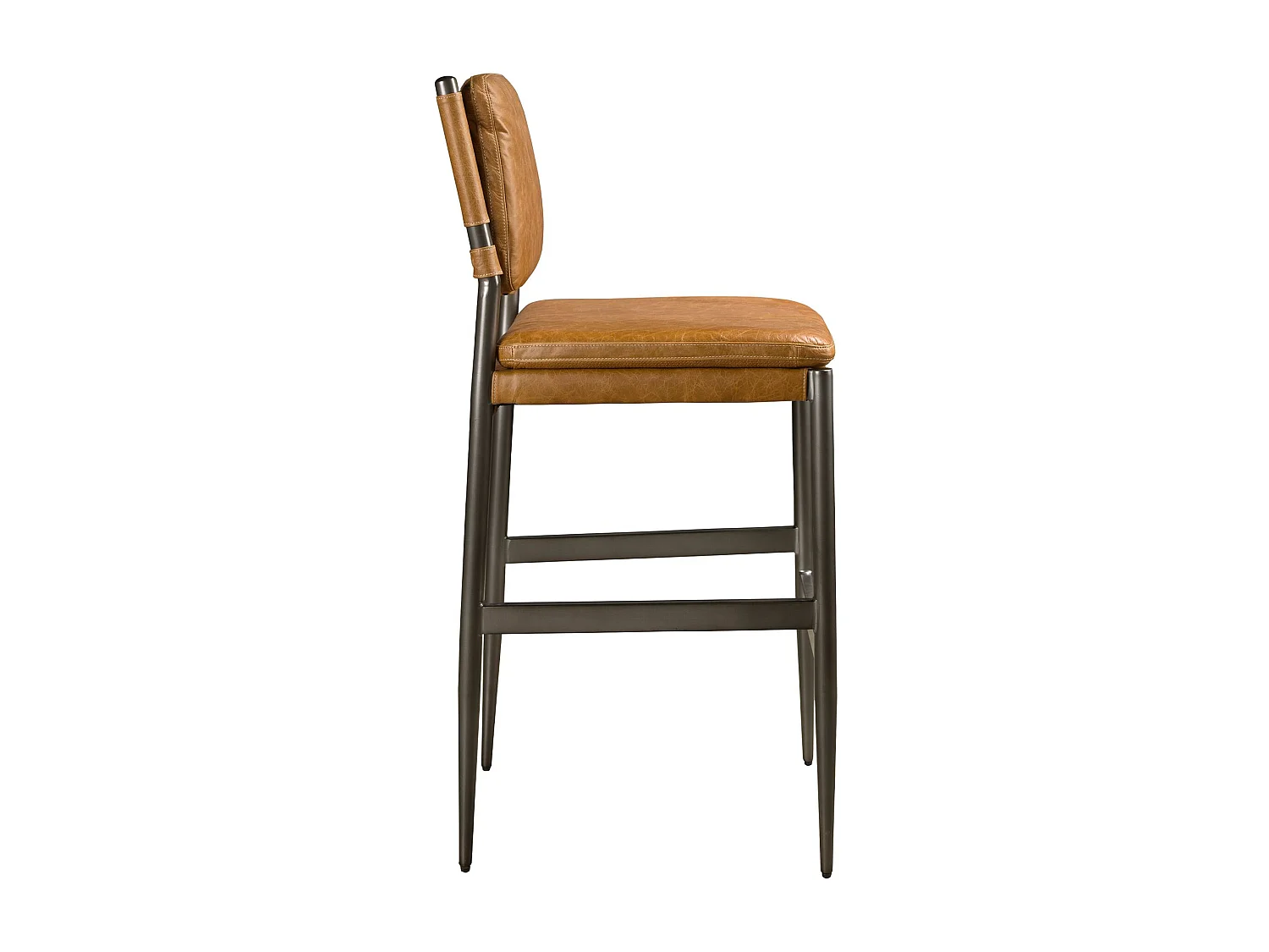 Tabouret en cuir marron 4167 ANGEL CERDA