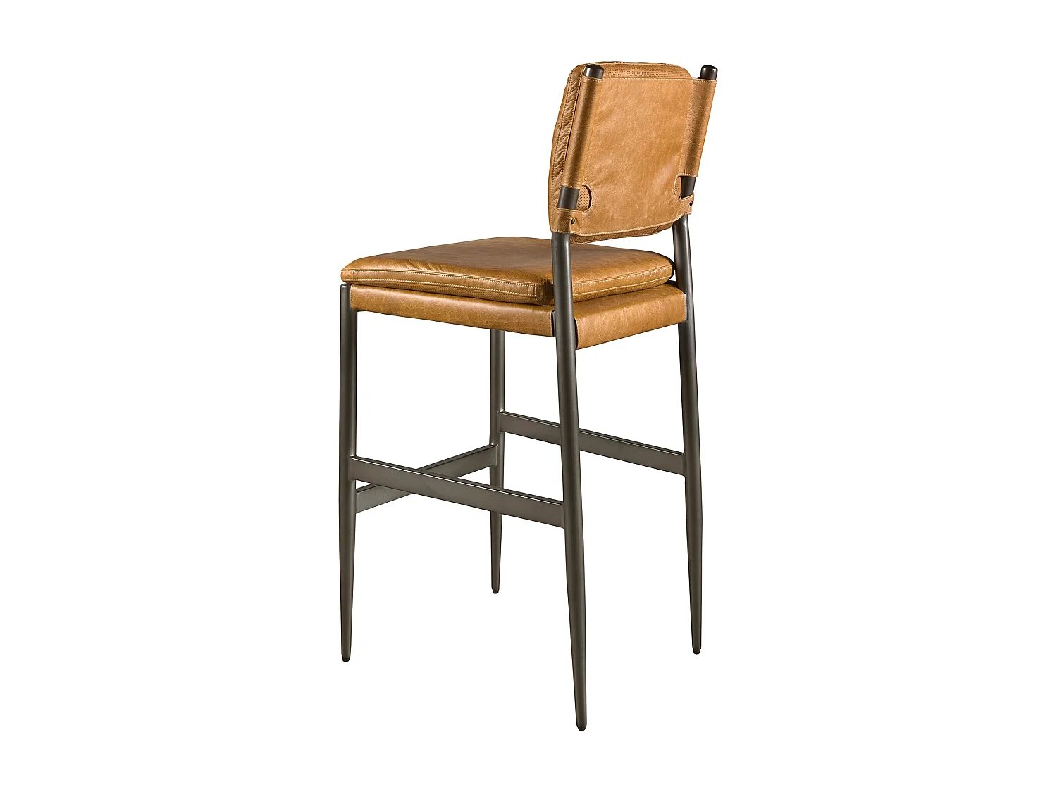 Tabouret en cuir marron 4167 ANGEL CERDA
