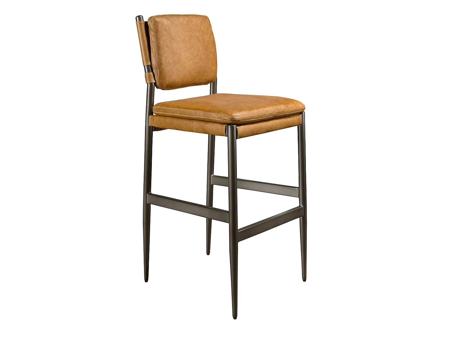 Tabouret en cuir marron 4167 ANGEL CERDA