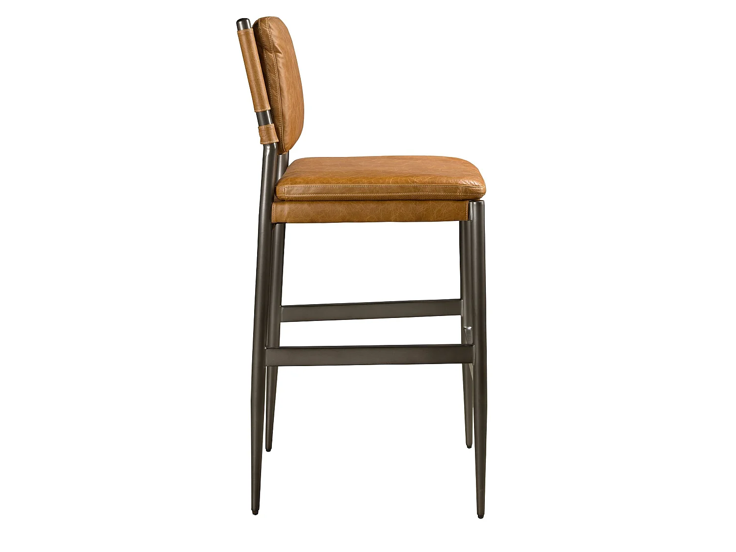 Tabouret en cuir marron 4167 ANGEL CERDA