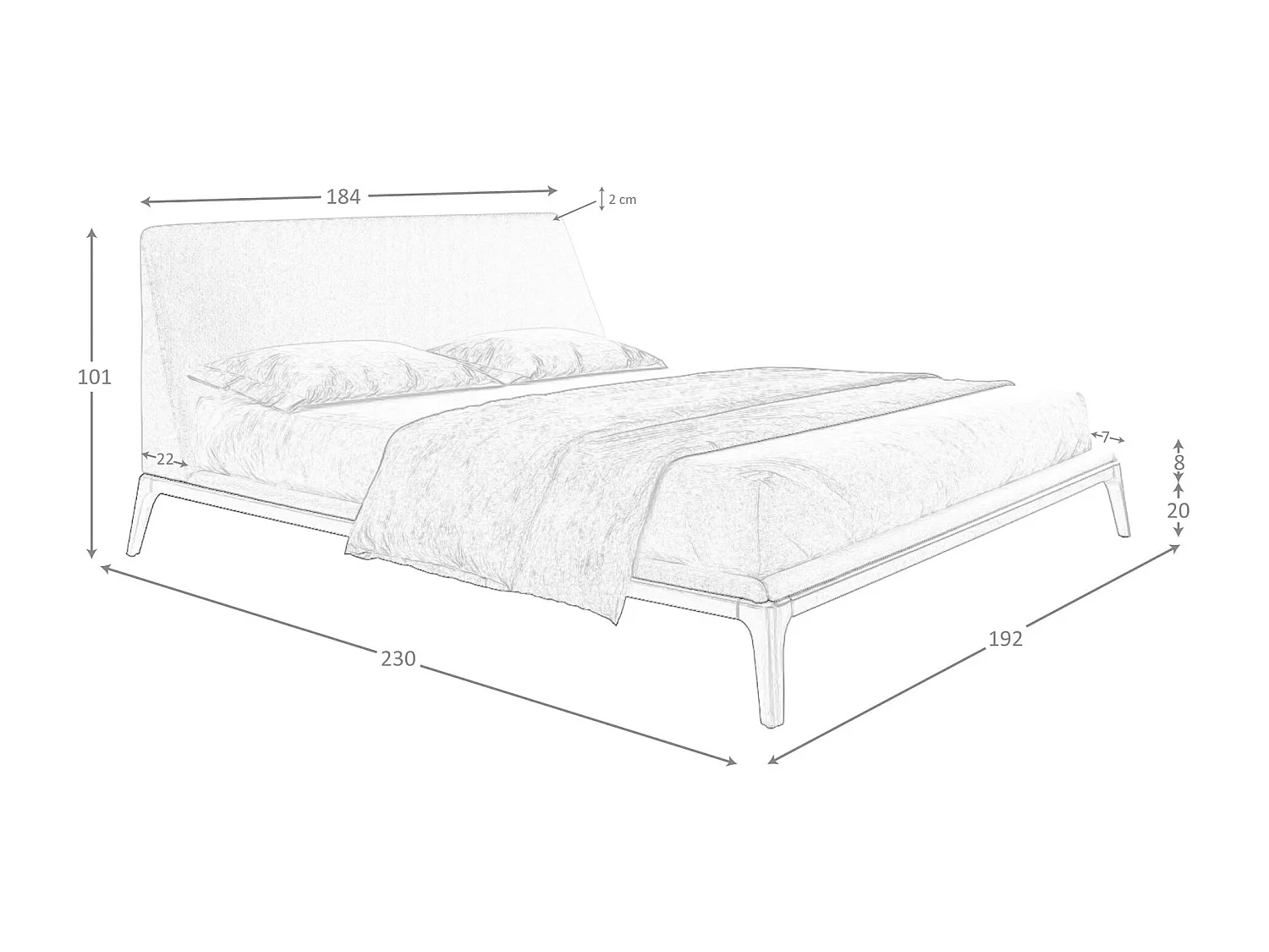 Commode en similicuir, noyer et acier poli avec miroir 7206 ANGEL CERDA