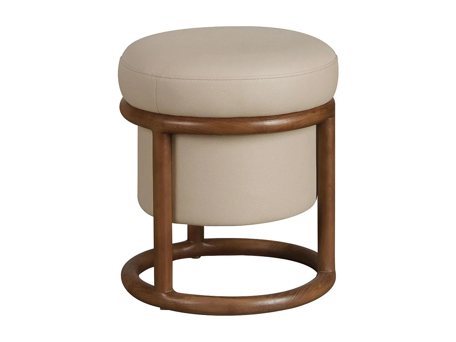 Poufs 2 pcs Blanc 30 x 30 x 30 cm Similicuir - Pouf - Simuli
