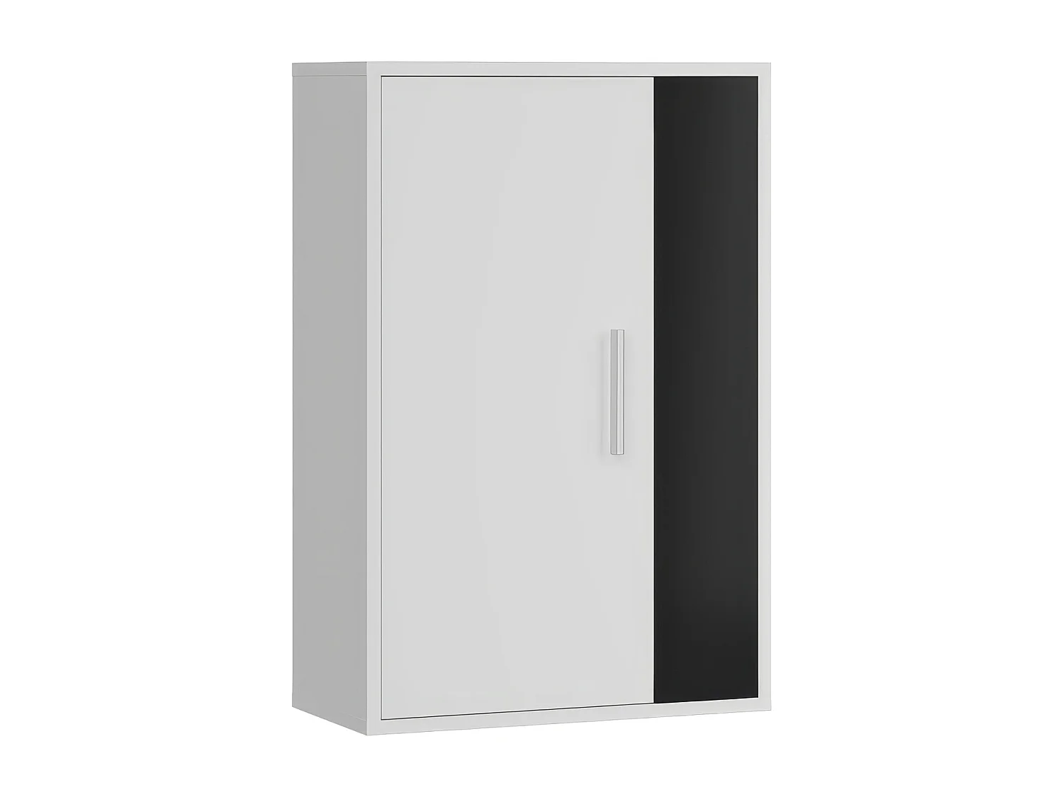 Meubles TV contemporains Kolm noir et blanc à 3 portes