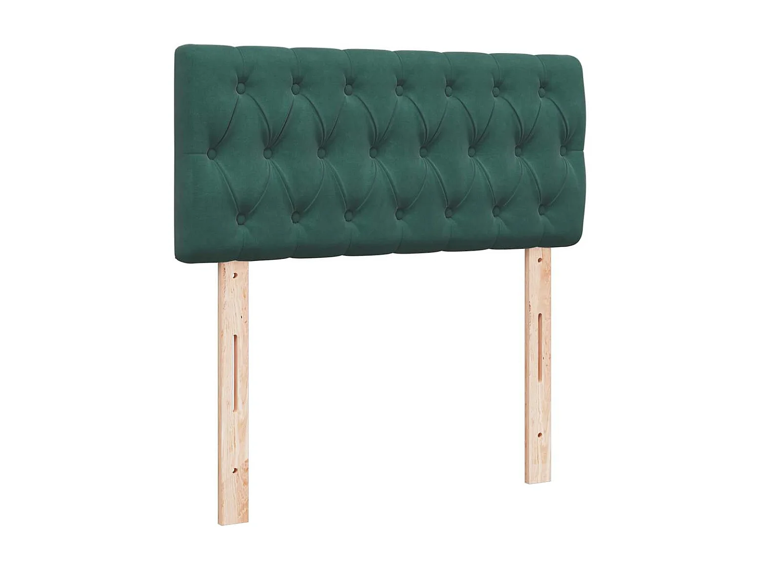 Cama de solteiro | Cama de adulto | Cama com molas/colchão 80x200cm veludo verde-escuro SHL767341