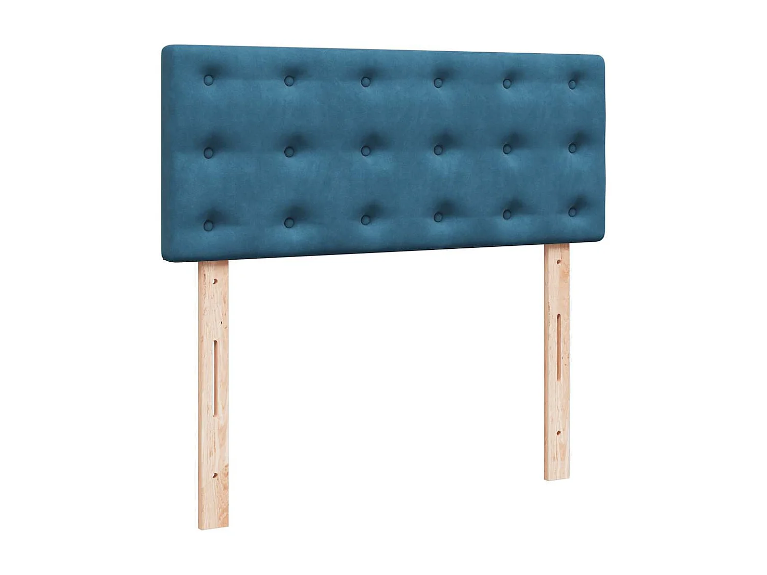 Cama casal-Cama de adulto-Cama boxspring com colchão 120x190cm veludo azul SHL83260
