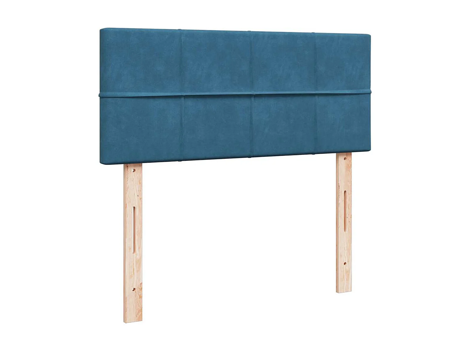 Cama casal-Cama de adulto-Cama boxspring com colchão 120x190cm veludo azul SHL106278