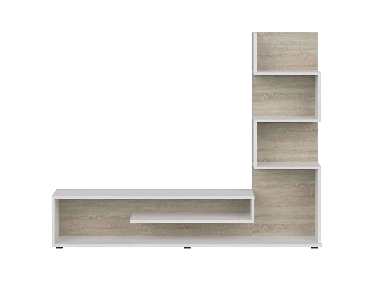 Module TV Snake Salon Salle à manger Style nordique Chêne Sonoma 160x130x29 cm