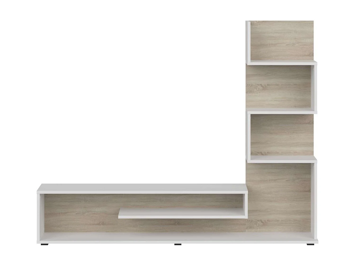 Module TV Snake Salon Salle à manger Style nordique Chêne Sonoma 160x130x29 cm