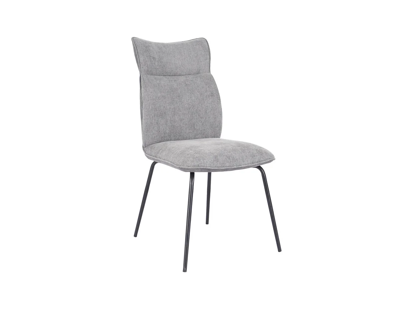 Pack de 2 sillas de 95x65x45 cm con respaldo trasero en símil napa en color gris Roma