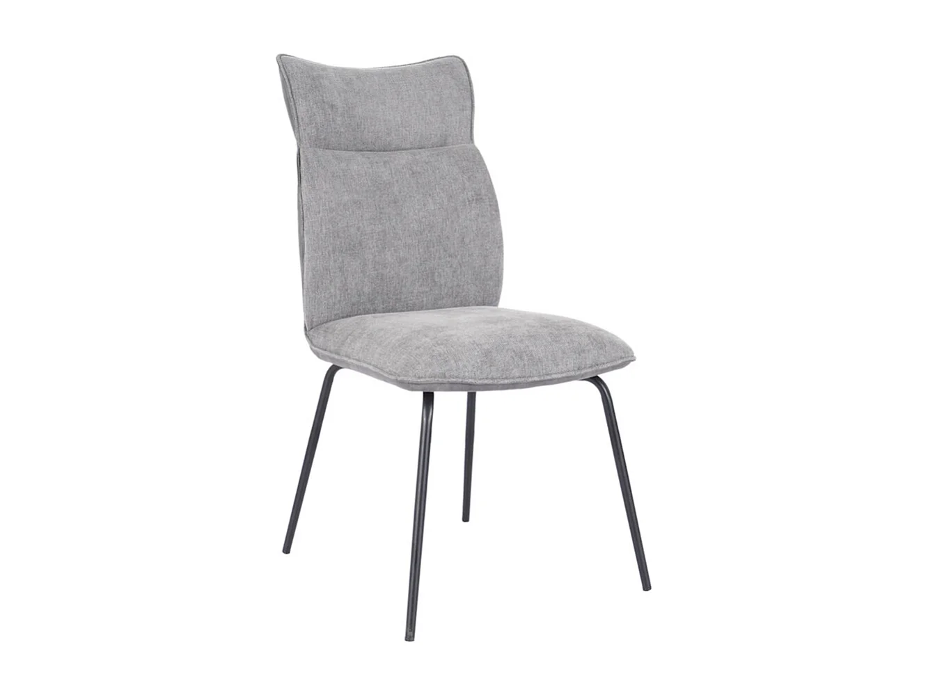 Pack de 2 sillas de 95x65x45 cm con respaldo trasero en símil napa en color gris Roma