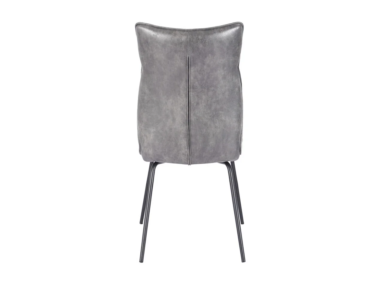 Pack de 2 sillas de 95x65x45 cm con respaldo trasero en símil napa en color gris Roma