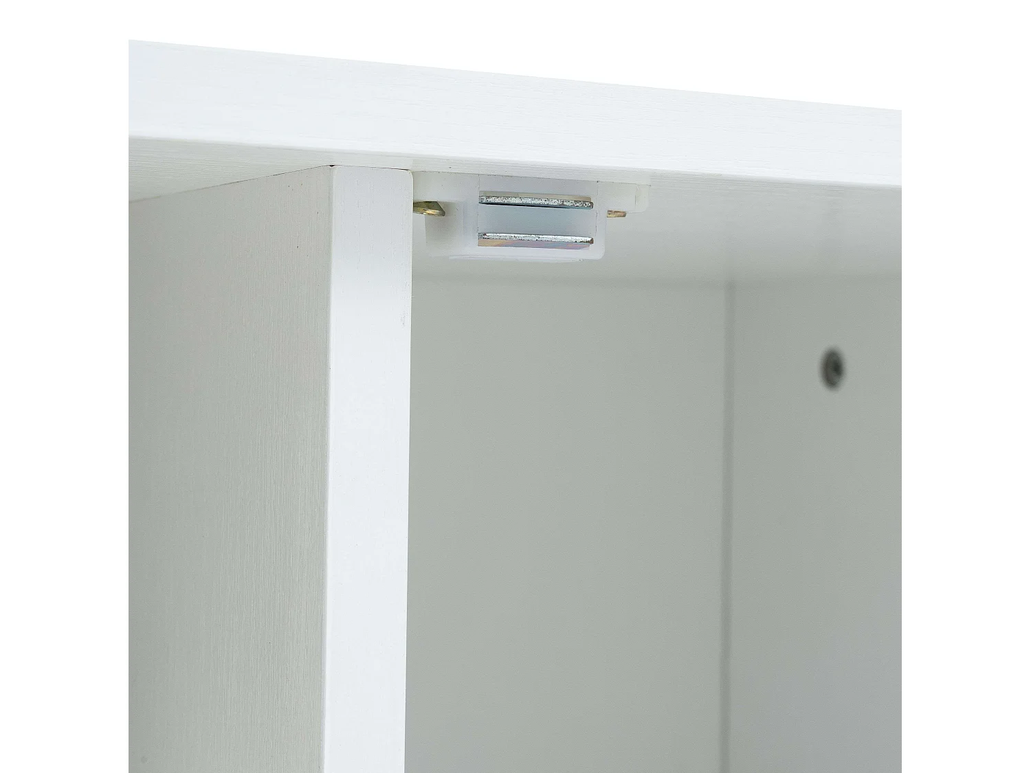 Móvel TV Anzio 2 Portas 1 Prateleira Pinho Branco Pés Melamina 140 cm