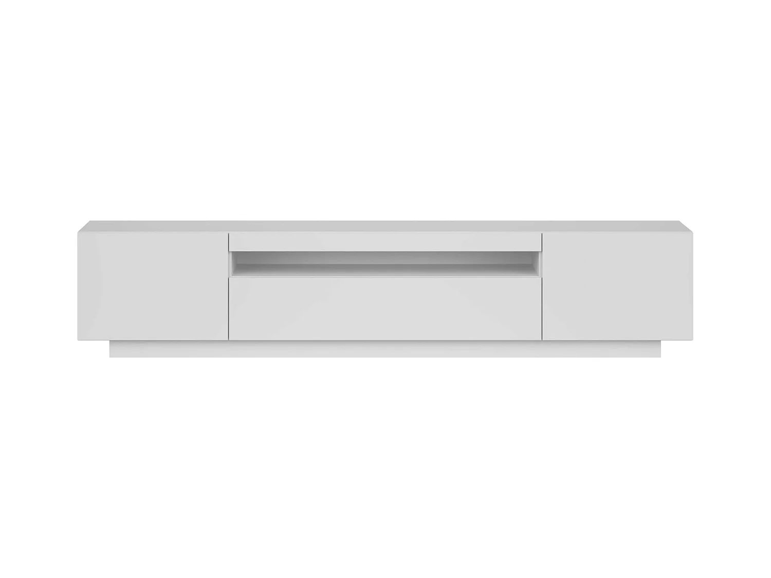 Mueble TV Sami Salón Contemporáneo Blanco 1C 2P 1 Hueco 200x42x37cm