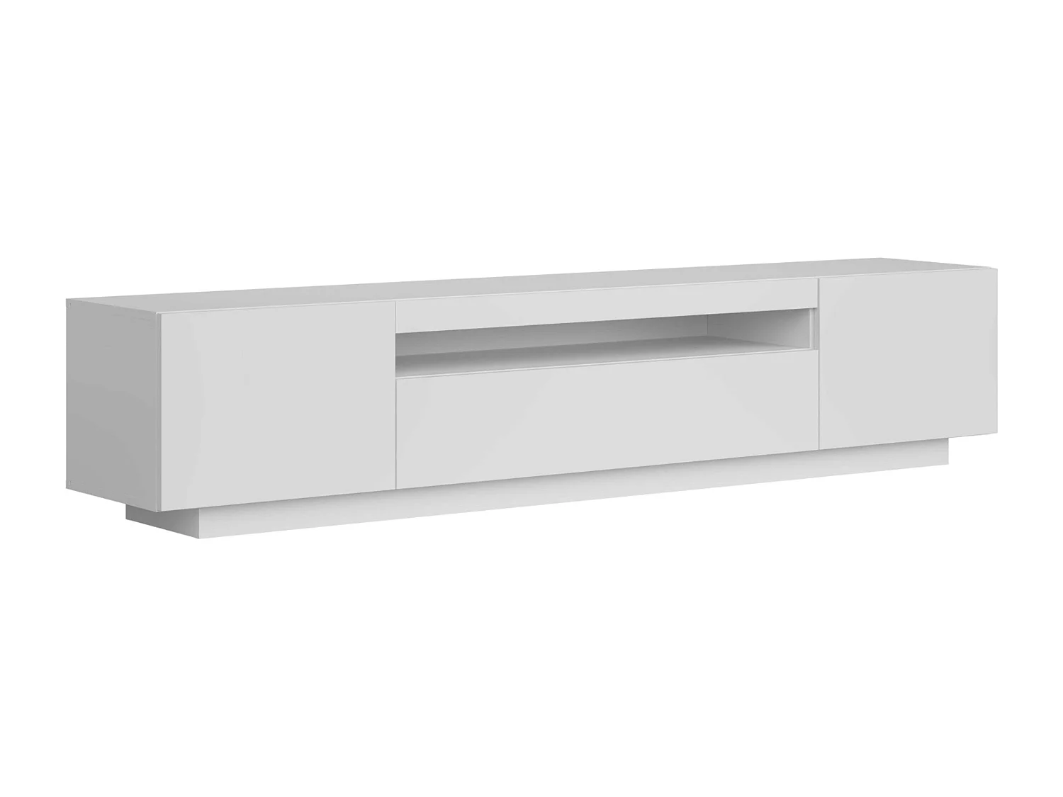 Mueble TV Sami Salón Contemporáneo Blanco 1C 2P 1 Hueco 200x42x37cm