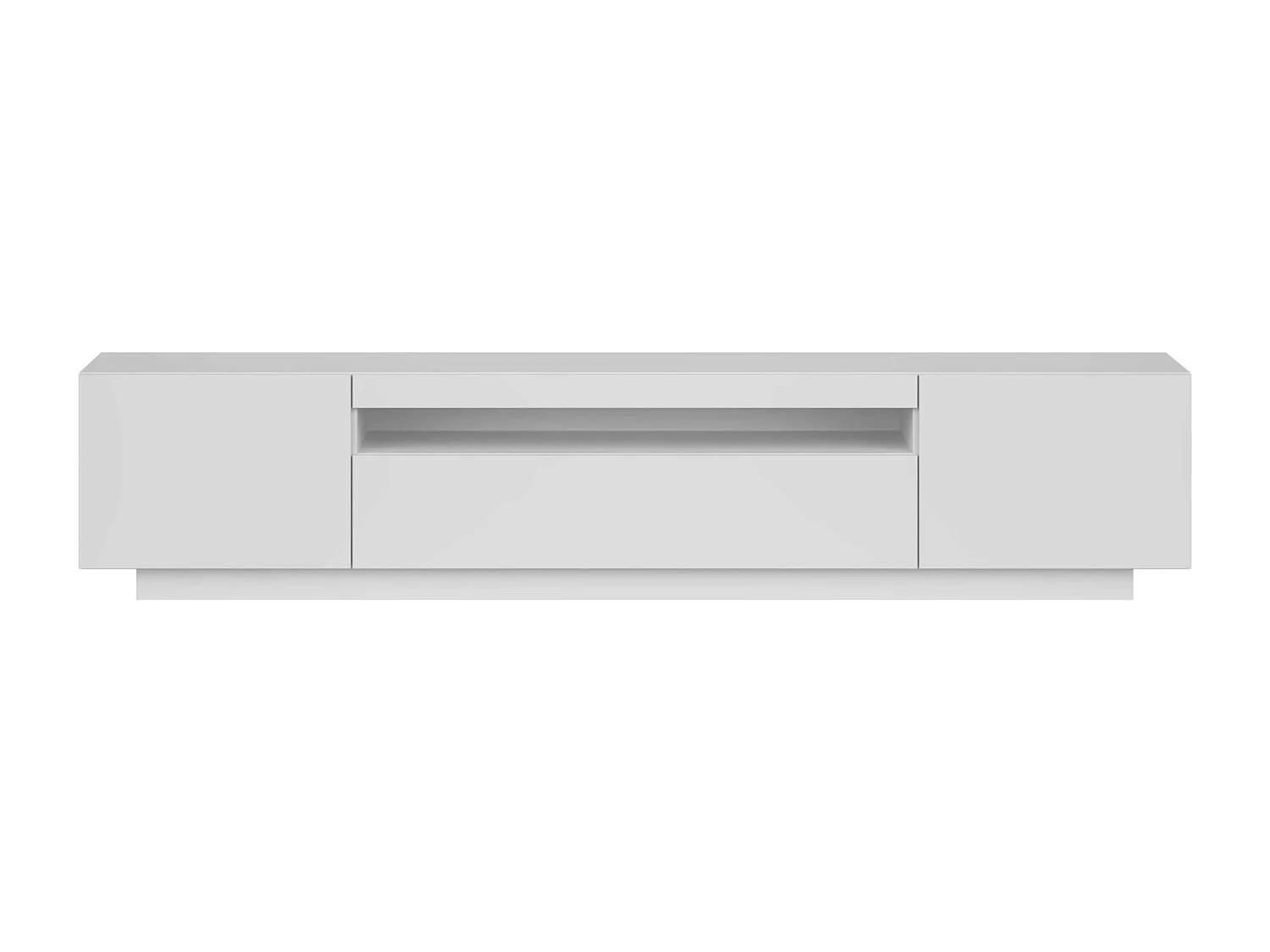 Mueble TV Sami Salón Contemporáneo Blanco 1C 2P 1 Hueco 200x42x37cm