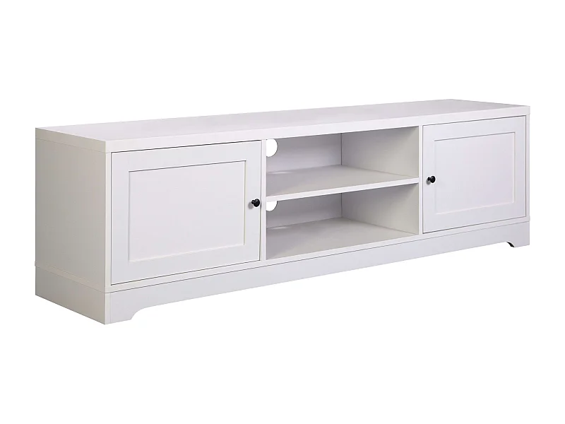 Mesa TV Ottavia 2 Puertas Contemporánea Blanca 160 cm Salón