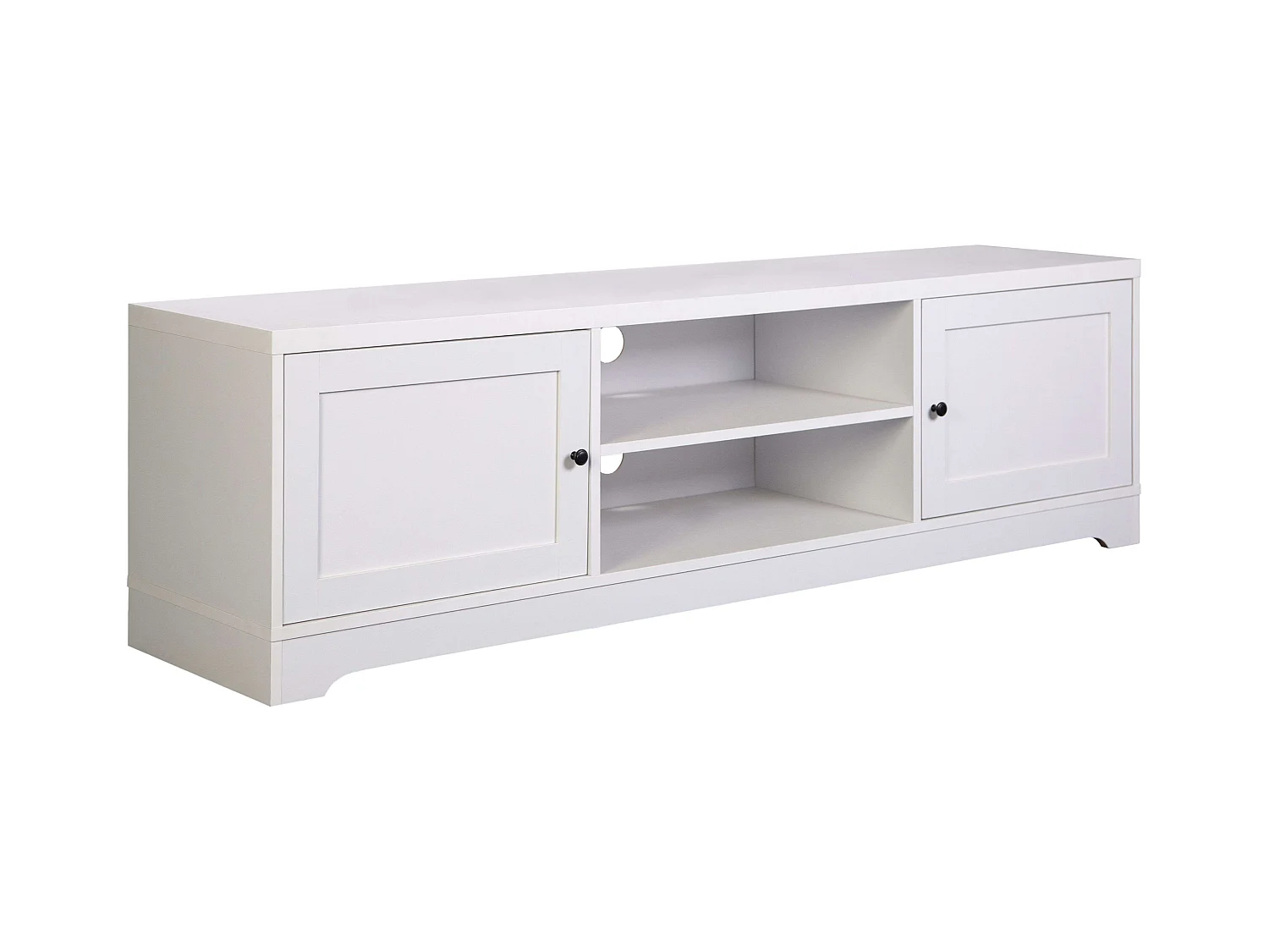 Mesa TV Ottavia 2 Puertas Contemporánea Blanca 160 cm Salón