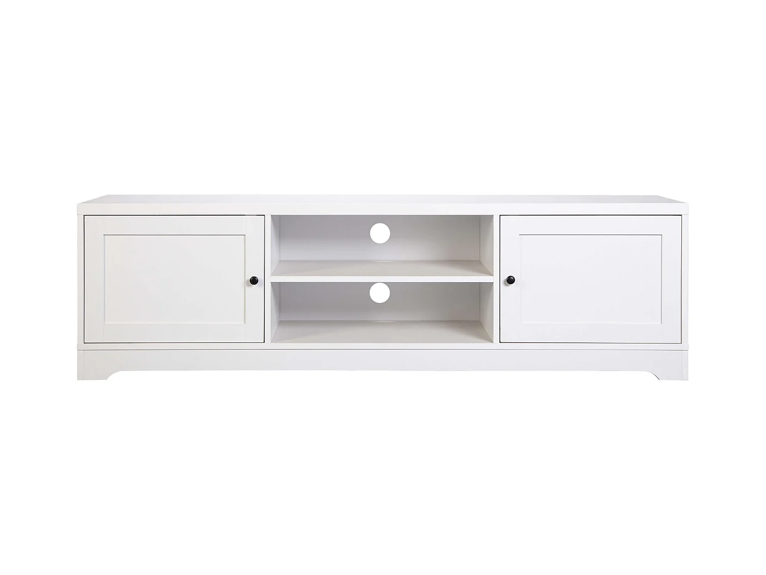 Mesa TV Ottavia 2 Puertas Contemporánea Blanca 160 cm Salón