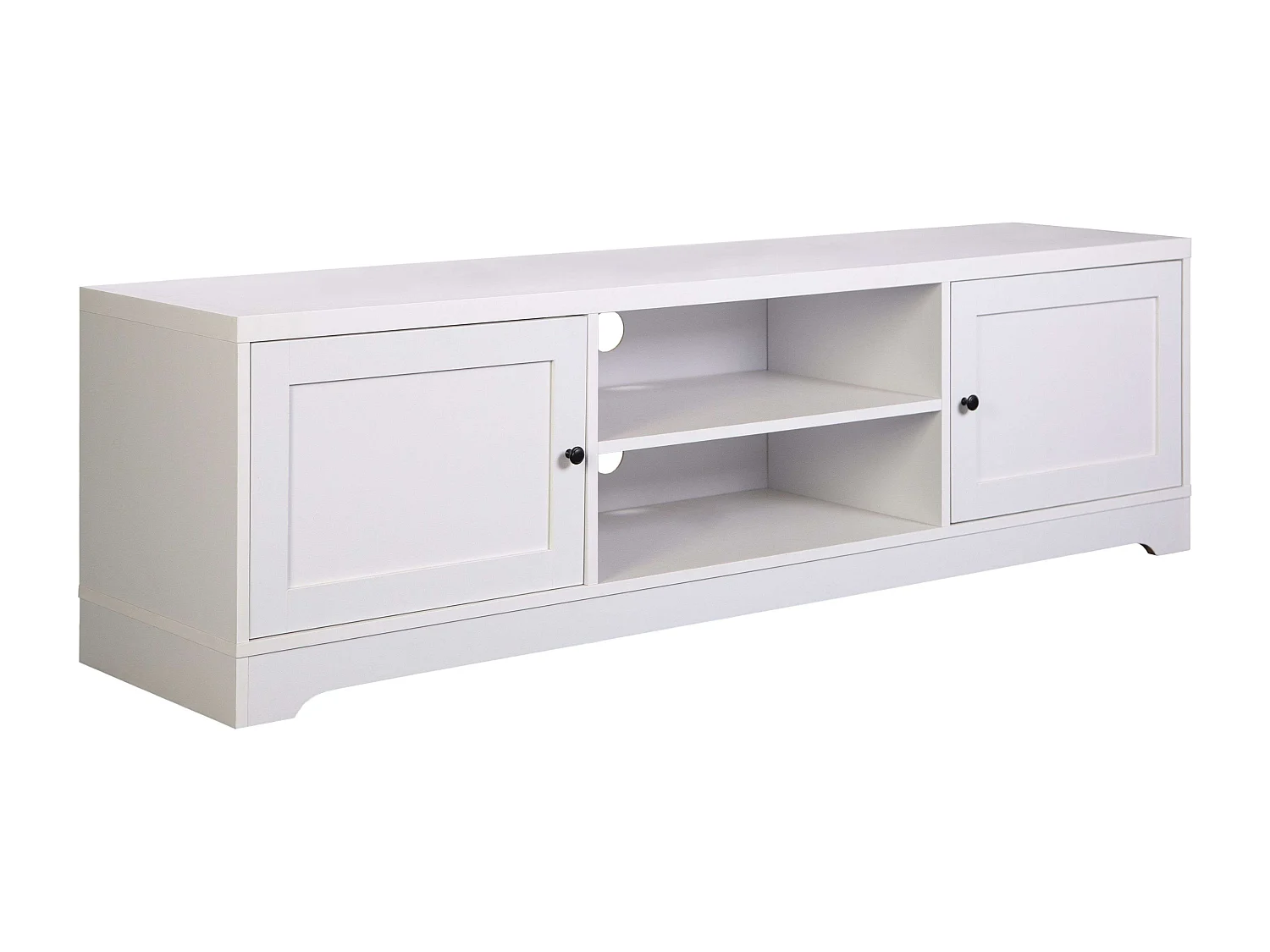 Mesa TV Ottavia 2 Puertas Contemporánea Blanca 160 cm Salón