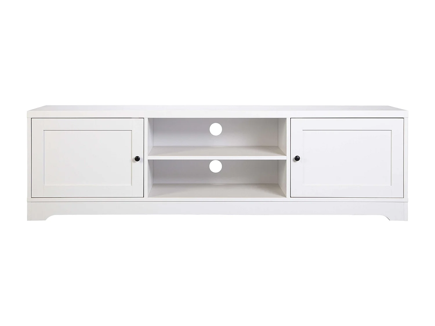Mesa TV Ottavia 2 Puertas Contemporánea Blanca 160 cm Salón