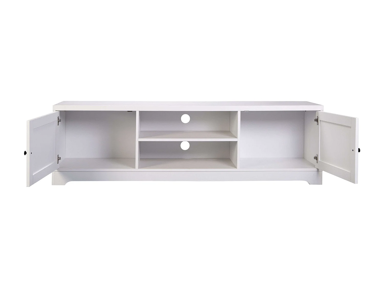 Mesa TV Ottavia 2 Puertas Contemporánea Blanca 160 cm Salón