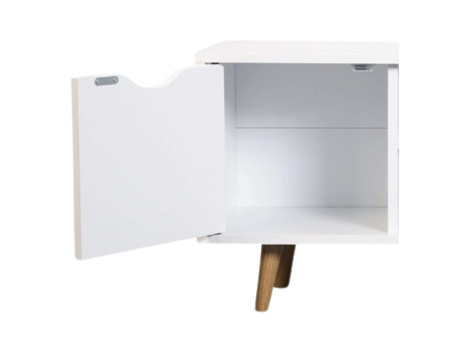 Meuble TV blanc Fiano, 120x41x28 cm