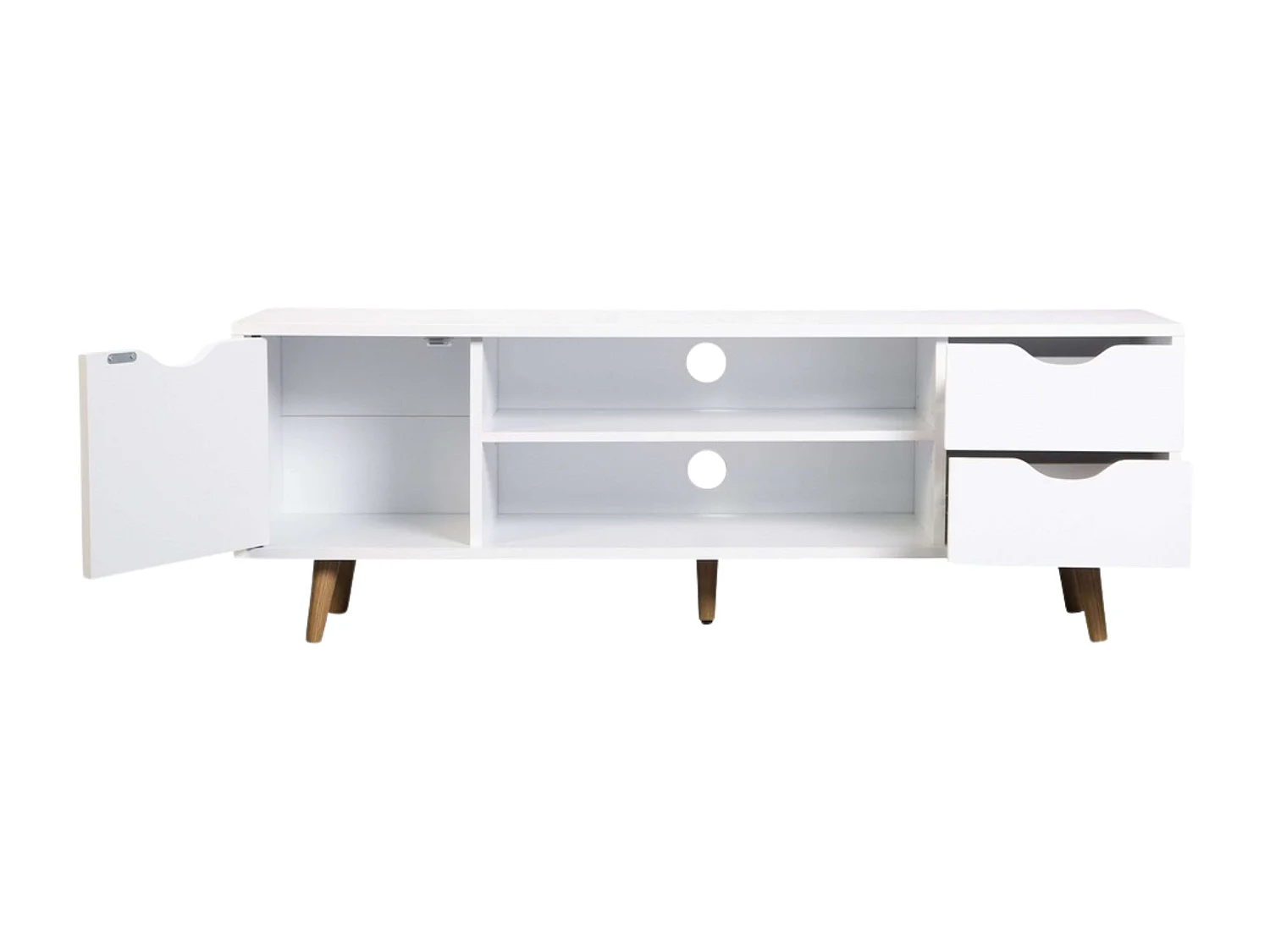 Mueble TV Fiano blanco, 120x41x28 cm