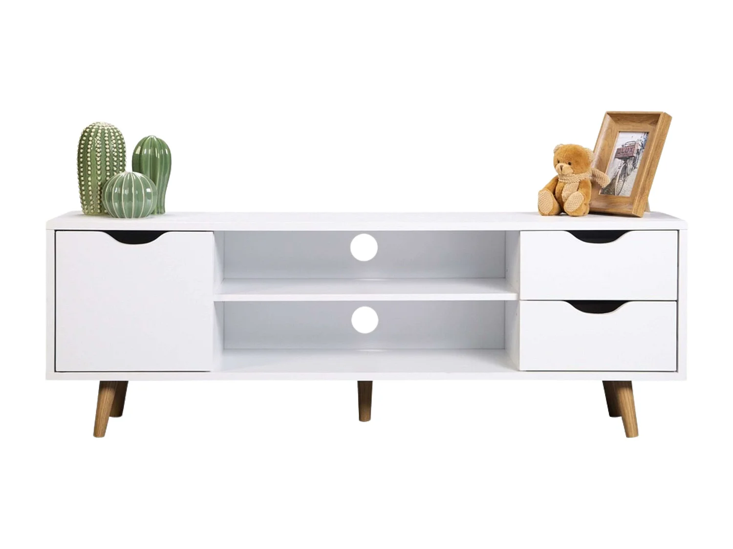 Mueble TV Fiano blanco, 120x41x28 cm