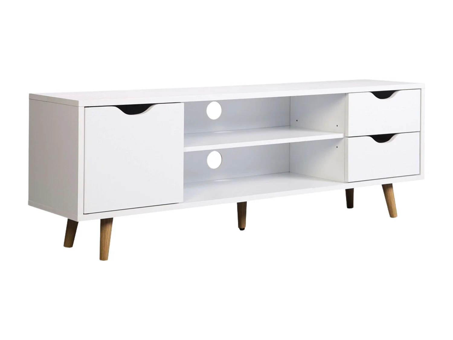 Mueble TV Fiano blanco, 120x41x28 cm